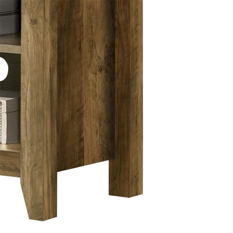 70 TV Stand with Open Shelves and Cable Management