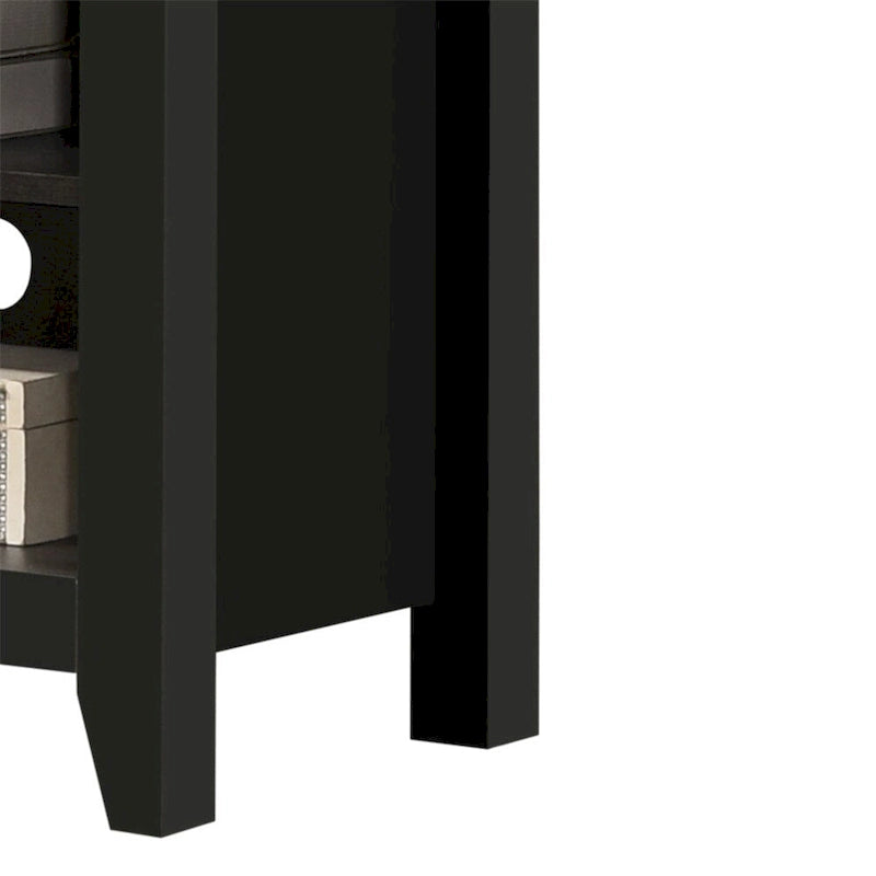 70 TV Stand with Open Shelves and Cable Management