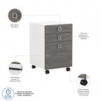 3 Drawer Mobile File Cabinet