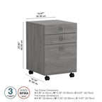 3 Drawer Mobile File Cabinet