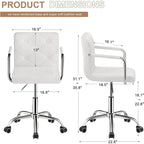 Home Office Desk Chairs 360 Swivel Height-Adjustable Accent Chair