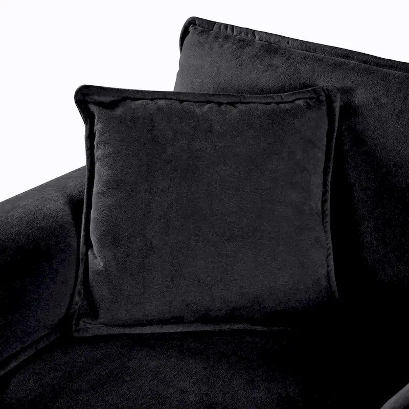 Chenille Accent Sofa Chair with Oversized Armchairs and 29.92 Deep Seats (800lb Capacity)