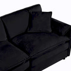 Chenille Accent Sofa Chair with Oversized Armchairs and 29.92 Deep Seats (800lb Capacity)