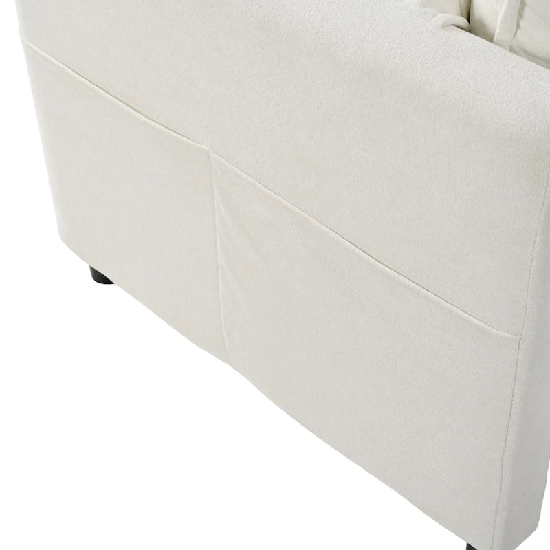 Chenille Accent Sofa Chair with Oversized Armchairs and 29.92 Deep Seats (800lb Capacity)
