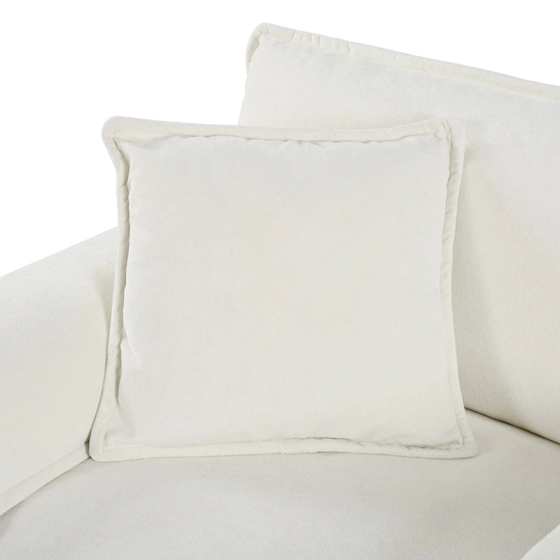 Chenille Accent Sofa Chair with Oversized Armchairs and 29.92 Deep Seats (800lb Capacity)