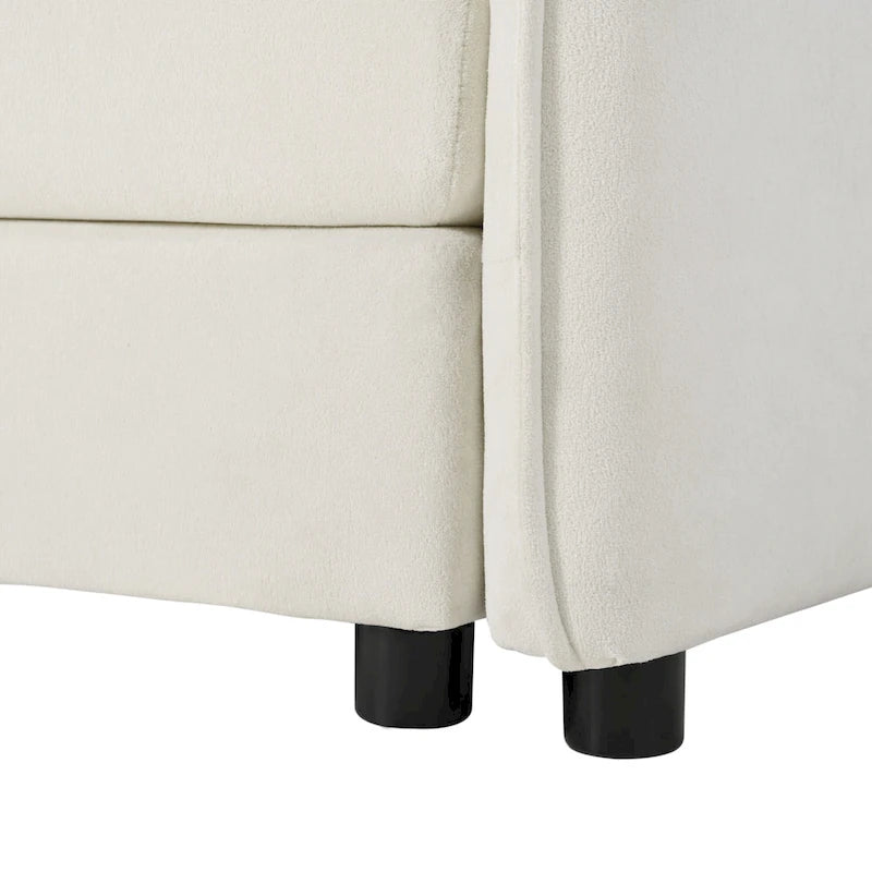 Chenille Accent Sofa Chair with Oversized Armchairs and 29.92 Deep Seats (800lb Capacity)