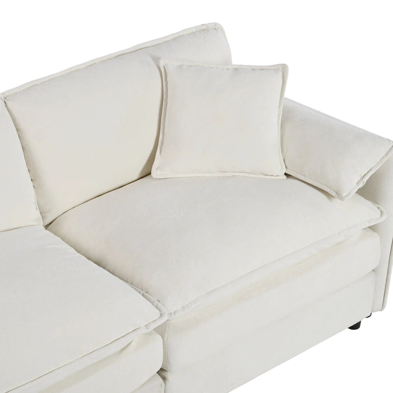Chenille Accent Sofa Chair with Oversized Armchairs and 29.92 Deep Seats (800lb Capacity)