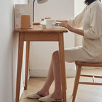 Solid Wood Study Desk with Drawer