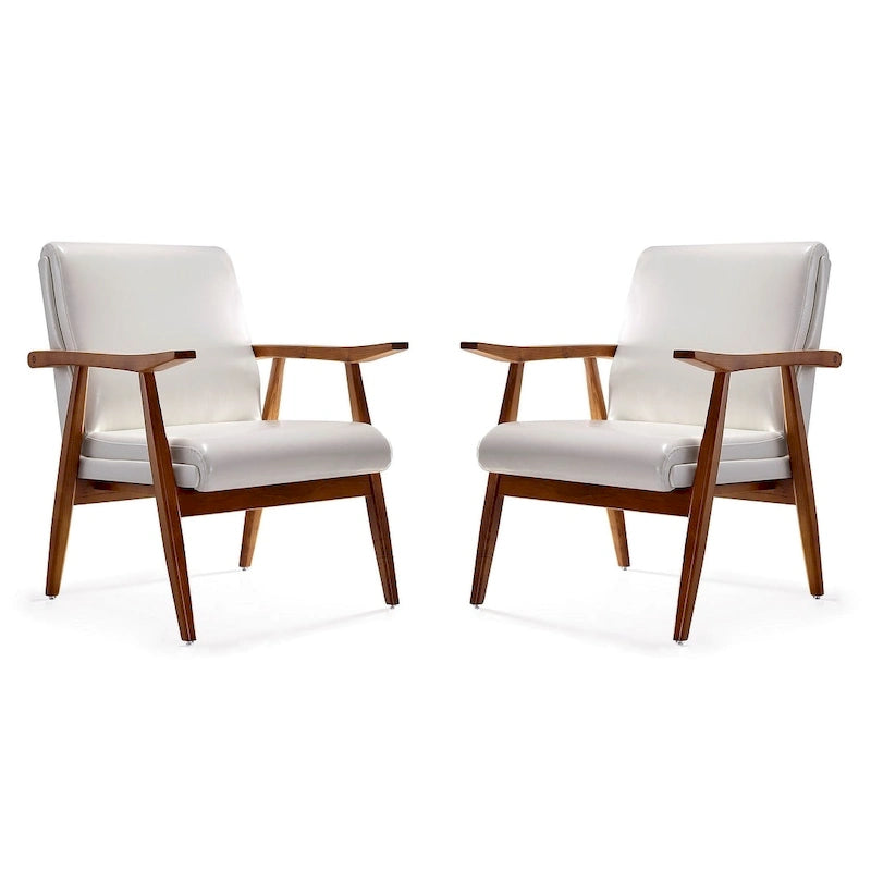 Amber Faux Leather Accent Chair