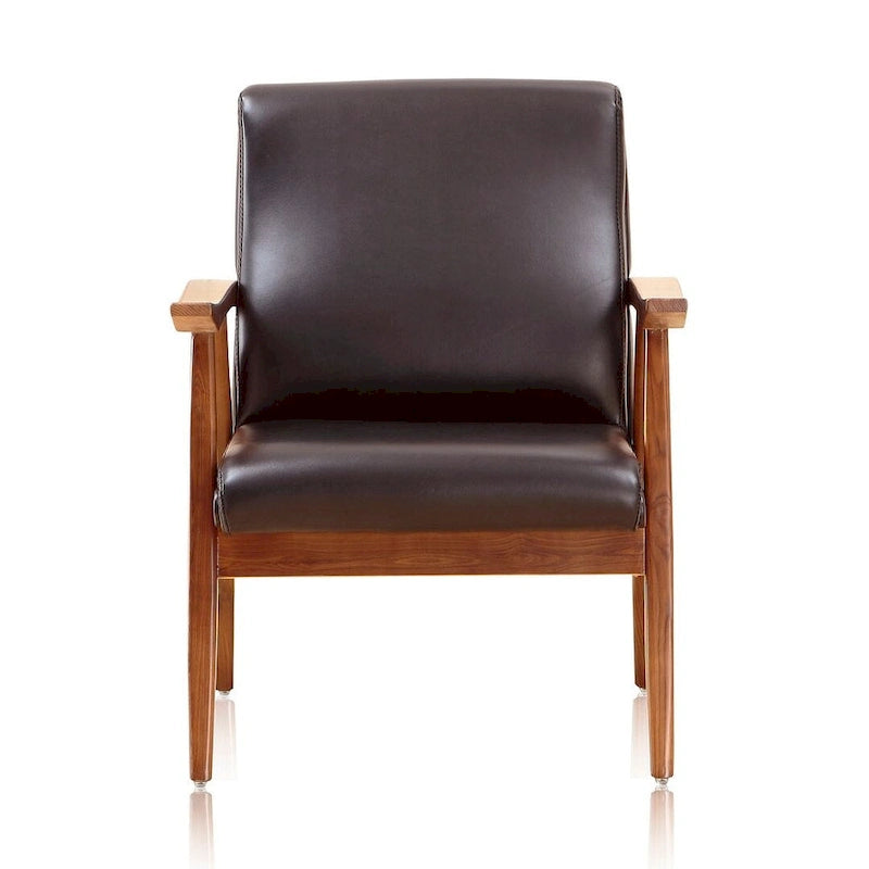 Amber Faux Leather Accent Chair