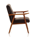 Amber Faux Leather Accent Chair