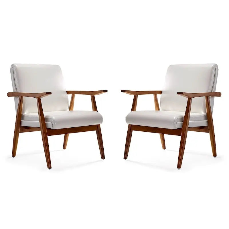 Amber Faux Leather Accent Chair