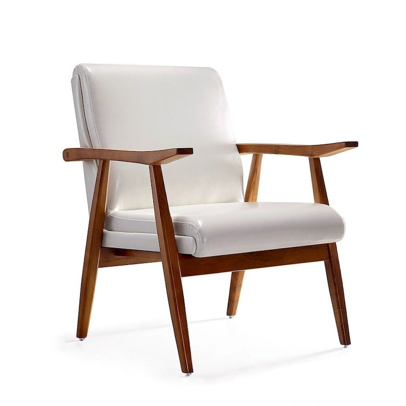 Amber Faux Leather Accent Chair
