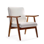 Amber Faux Leather Accent Chair