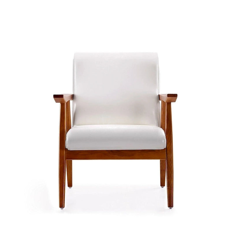 Amber Faux Leather Accent Chair