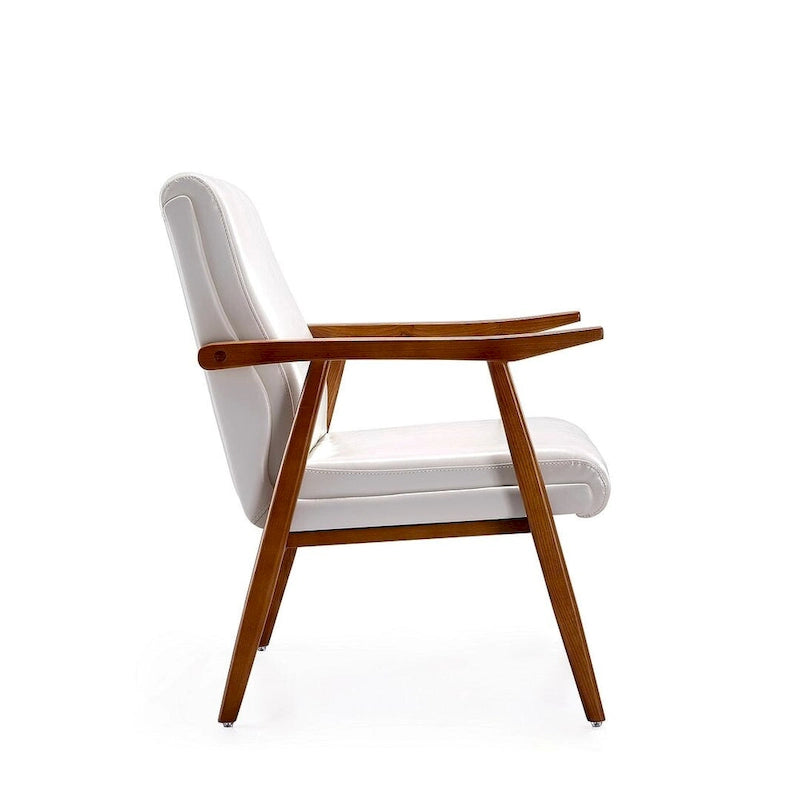 Amber Faux Leather Accent Chair