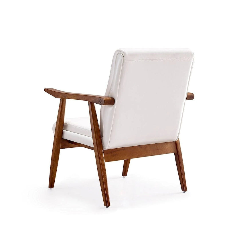 Amber Faux Leather Accent Chair
