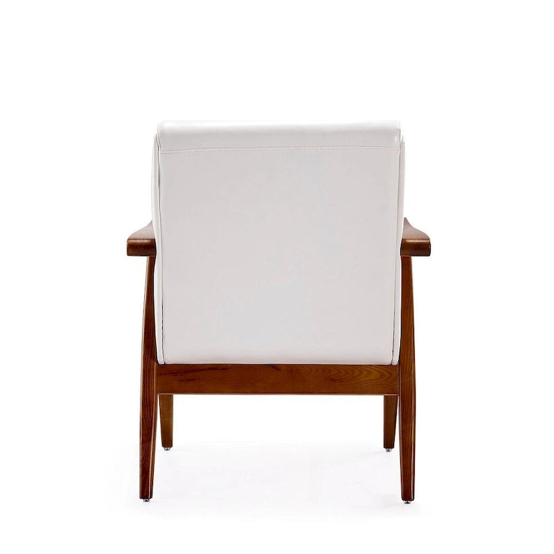 Amber Faux Leather Accent Chair