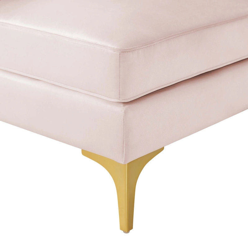 Channel Tufted Performance Velvet Sectional Sofa