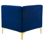 Channel Tufted Performance Velvet Sectional Sofa