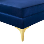 Channel Tufted Performance Velvet Sectional Sofa