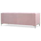 83 in. Tufted Velvet Sectional with 2-Throw Pillow - 83L x 58W x 31H