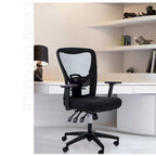 High Back Mesh Office Chair Adjustable Headrest, Armrest, Rolling Swivel Reclining Chair