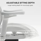 Ergonomic Mesh Office Chair with Adjustable seat depth - 74*70*127
