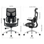 Ergonomic Mesh Office Chair with Adjustable seat depth - 74*70*127