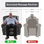 Swivel Rocker Recliners Rocking Swivel Recliner Chair With Massage And Heat With Side Pockets