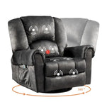 Swivel Rocker Recliners Rocking Swivel Recliner Chair With Massage And Heat With Side Pockets