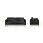 82.5 Sofa - Full Grain Genuine Italian Leather