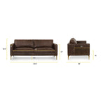 82.5 Sofa - Full Grain Genuine Italian Leather