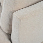 Modern Cushioned Sofas with 3 Pillows and Curved Seat
