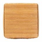 Bohemian Light Honey Rattan Footstool