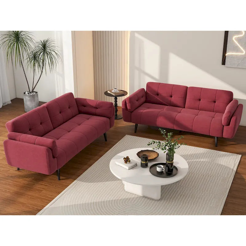 Futon Convertible Sofa Bed Adjustable Reclining Sleeper