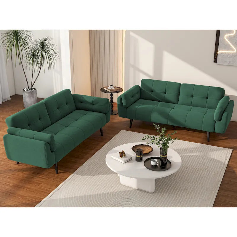 Futon Convertible Sofa Bed Adjustable Reclining Sleeper