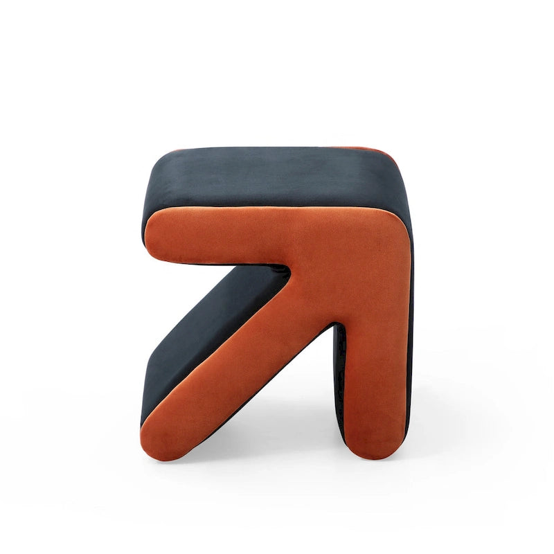 Modern Creative Upholstered Velvet Stool Ottoman