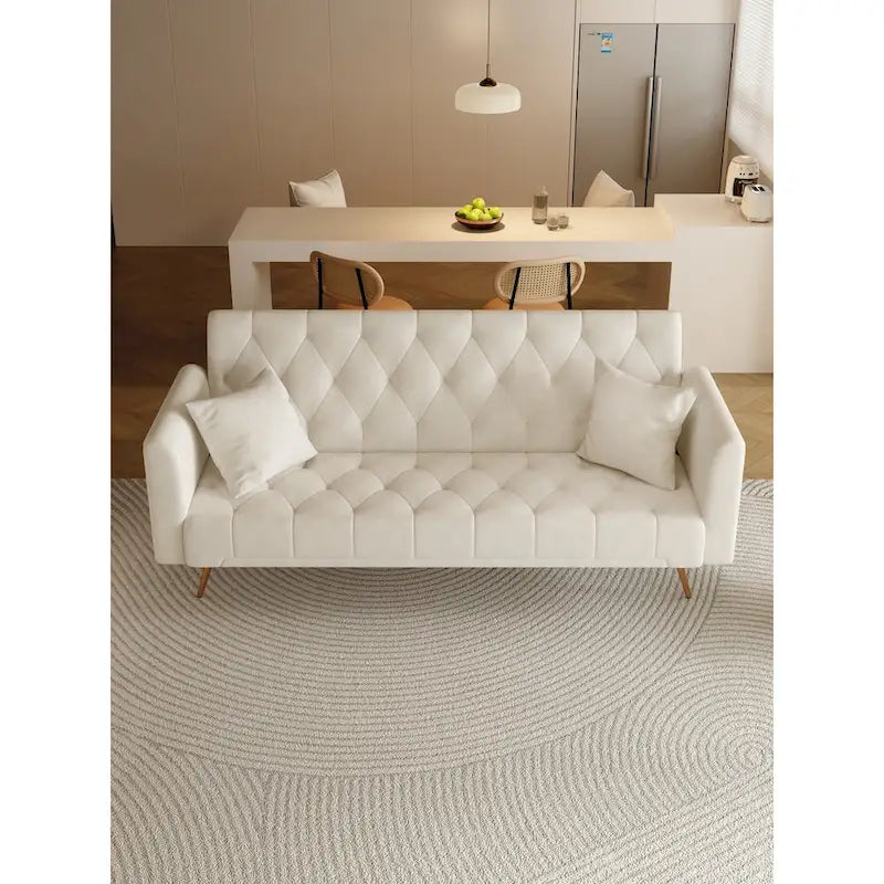 71 Convertible Double Folding Living Room Sofa Bed