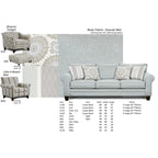 Grey Rayon Accent Chair