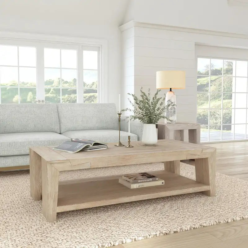 60 Oak Coffee Table