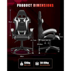 RGB Gaming Chair with LED Lights and Ergonomic Computer Chair