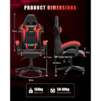 RGB Gaming Chair with LED Lights and Ergonomic Computer Chair