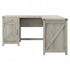 60W L Shaped Desk with Storage Cabinet